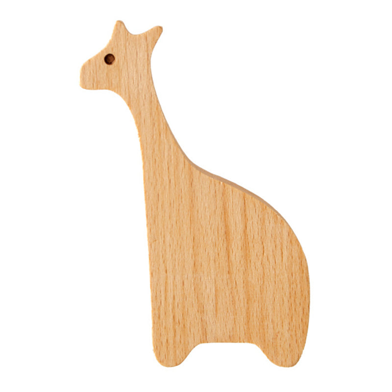 KTGJ001 Cute Animal Shaped Hook Wall Hanging Coat Rack Home Decoration Solid Wood Hanger