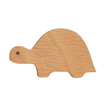 KTGJ001 Cute Animal Shaped Hook Wall Hanging Coat Rack Home Decoration Solid Wood Hanger