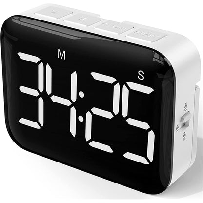 YGH-5268 4-inch LCD Display Magnetic Kitchen Timer Volume / Brightness Adjustable Digital Countdown Alarm Clock with Memory Function