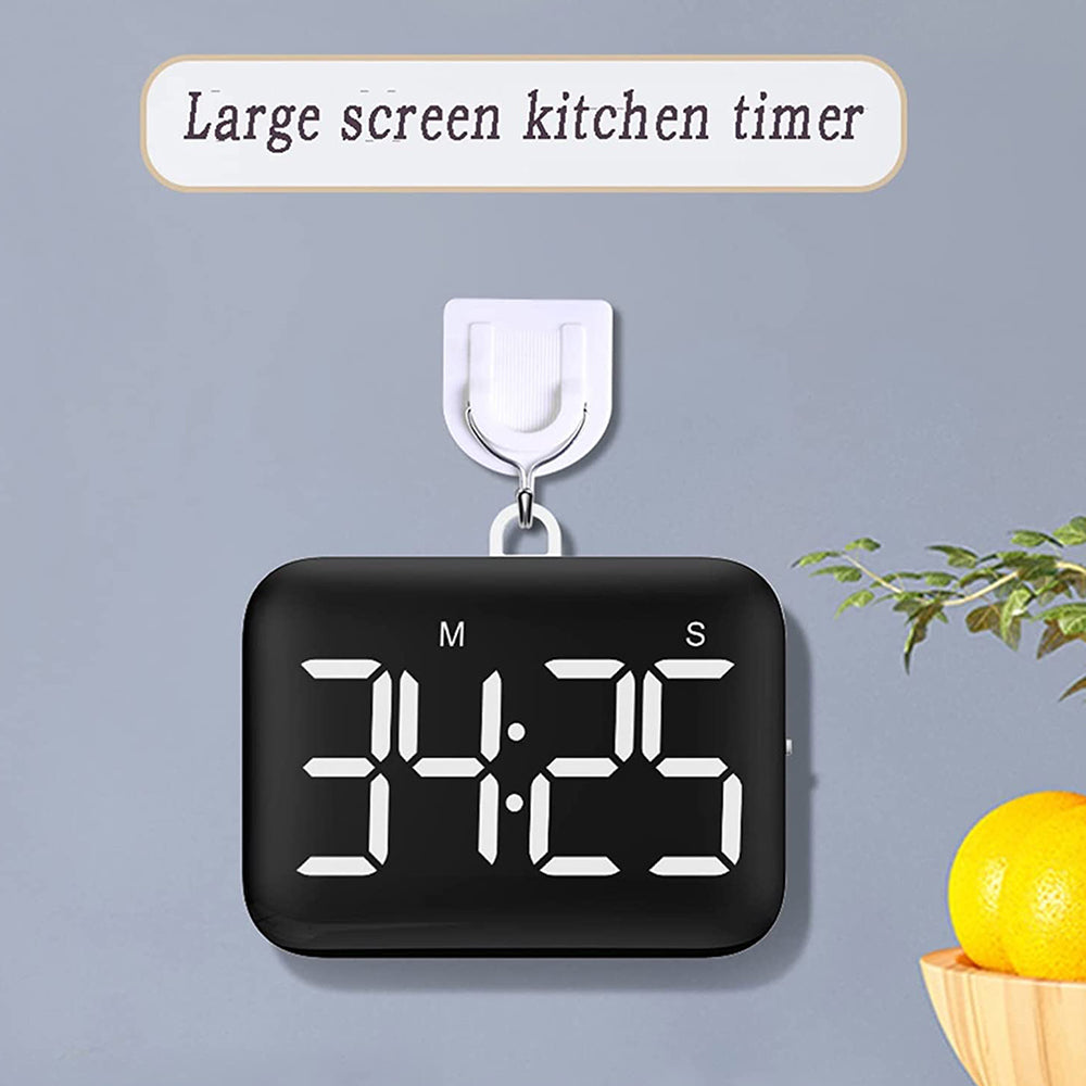 YGH-5268 4-inch LCD Display Magnetic Kitchen Timer Volume / Brightness Adjustable Digital Countdown Alarm Clock with Memory Function