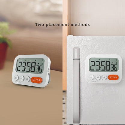 YGH-5270 LCD Display Magnetic Kitchen Timer Volume Adjustable Digital Countdown Alarm Clock with Bracket