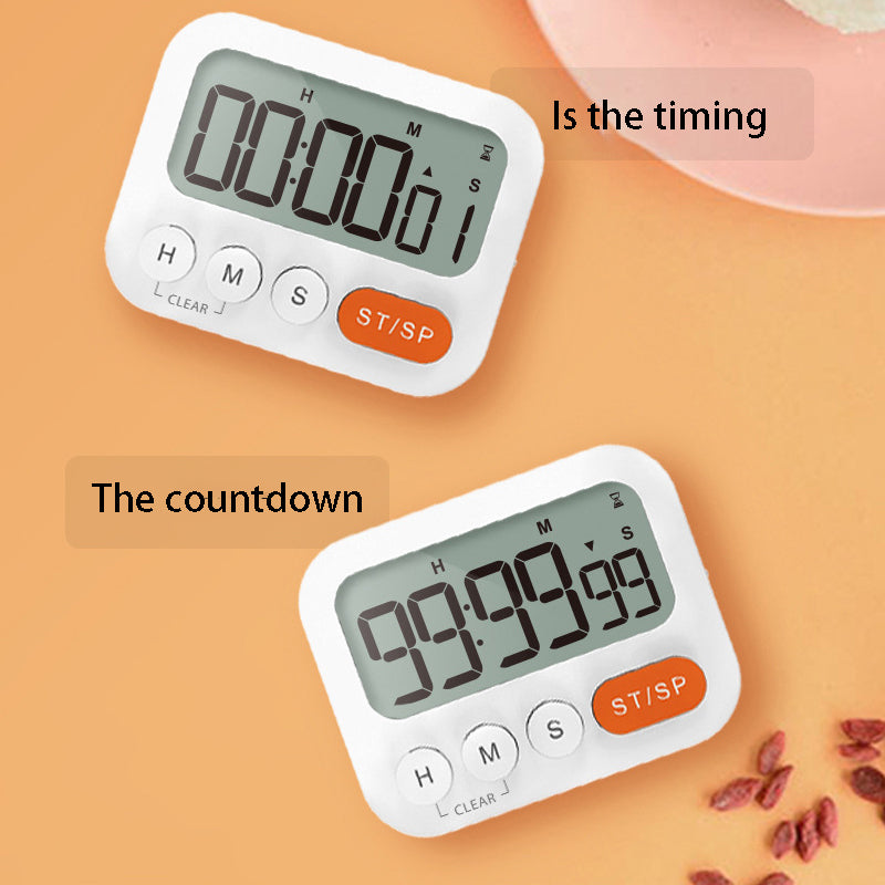 YGH-5270 LCD Display Magnetic Kitchen Timer Volume Adjustable Digital Countdown Alarm Clock with Bracket