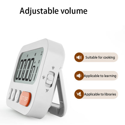 YGH-5270 LCD Display Magnetic Kitchen Timer Volume Adjustable Digital Countdown Alarm Clock with Bracket