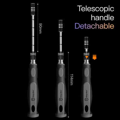 KING&#39;SDUN KS-840084 32 in 1 Portable Precision Repair Tool Kit Magnetic Mini Screwdriver Set with 30Pcs Bits / Translucent Storage Box