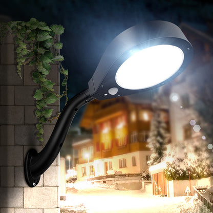 61-LED Outdoor Solar Sensor Wall Lamp Shower Design Waterproof Garden Yard Street Light