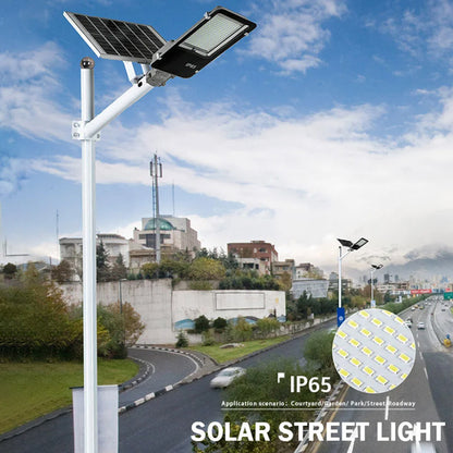 150W Solar Outdoor Waterproof Bright LED Wall Lamp Garden Yard Street Light with Remote Control