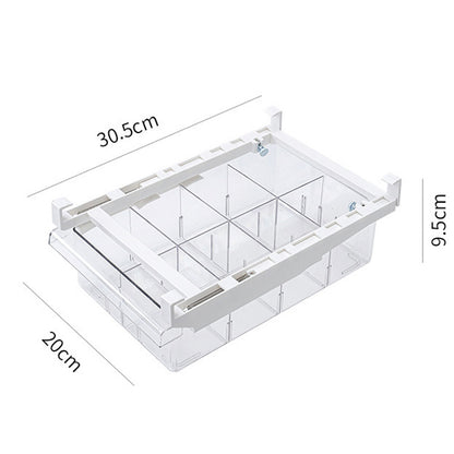 YM-6397 20PCS 8 Grids Refrigerator Organizer Bins Fridge Drawer Organizer PET Food Organizer Fridge Shelf Holder Meat Storage Container Box (No FDA Certificate, BPA Free)