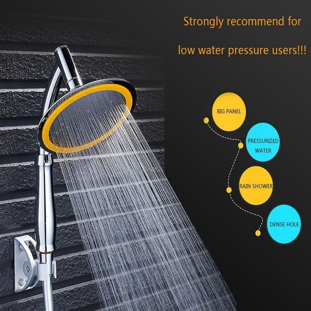 6'' Handheld Shower Head High Pressure Angle Adjustable Enjoy Luxurious Rain Showerhead