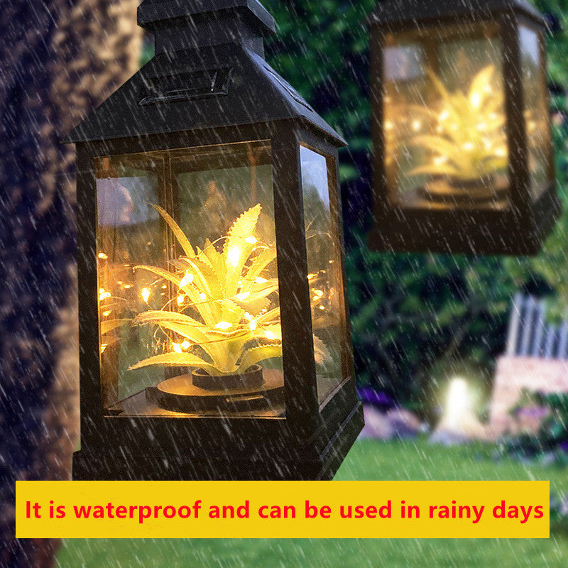 Solar 20 LED Light Outdoor Plant Wind Lamp Lantern Outdoor Yard Path Lawn Hanging Night Lamps