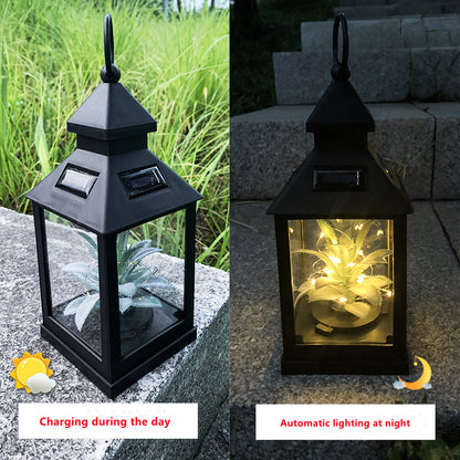 Solar 20 LED Light Outdoor Plant Wind Lamp Lantern Outdoor Yard Path Lawn Hanging Night Lamps