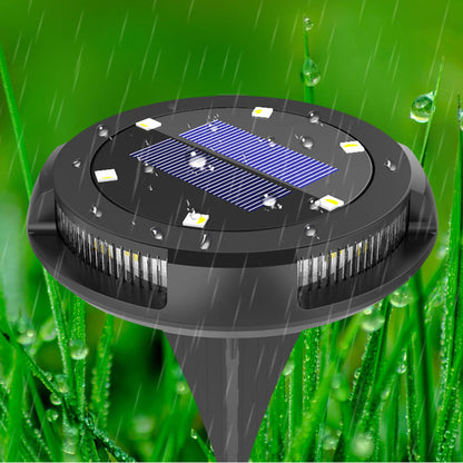 4Pcs SL6001 Outdoor Solar LED Ground Light Garden Lawn Pathway Waterproof Underground Lamp