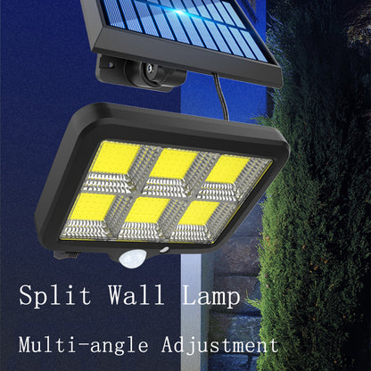 COB 150 LED Solar Light PIR Motion Sensor Wall Lamp Floodlight Waterproof Path Street Lamp Garden Decoration