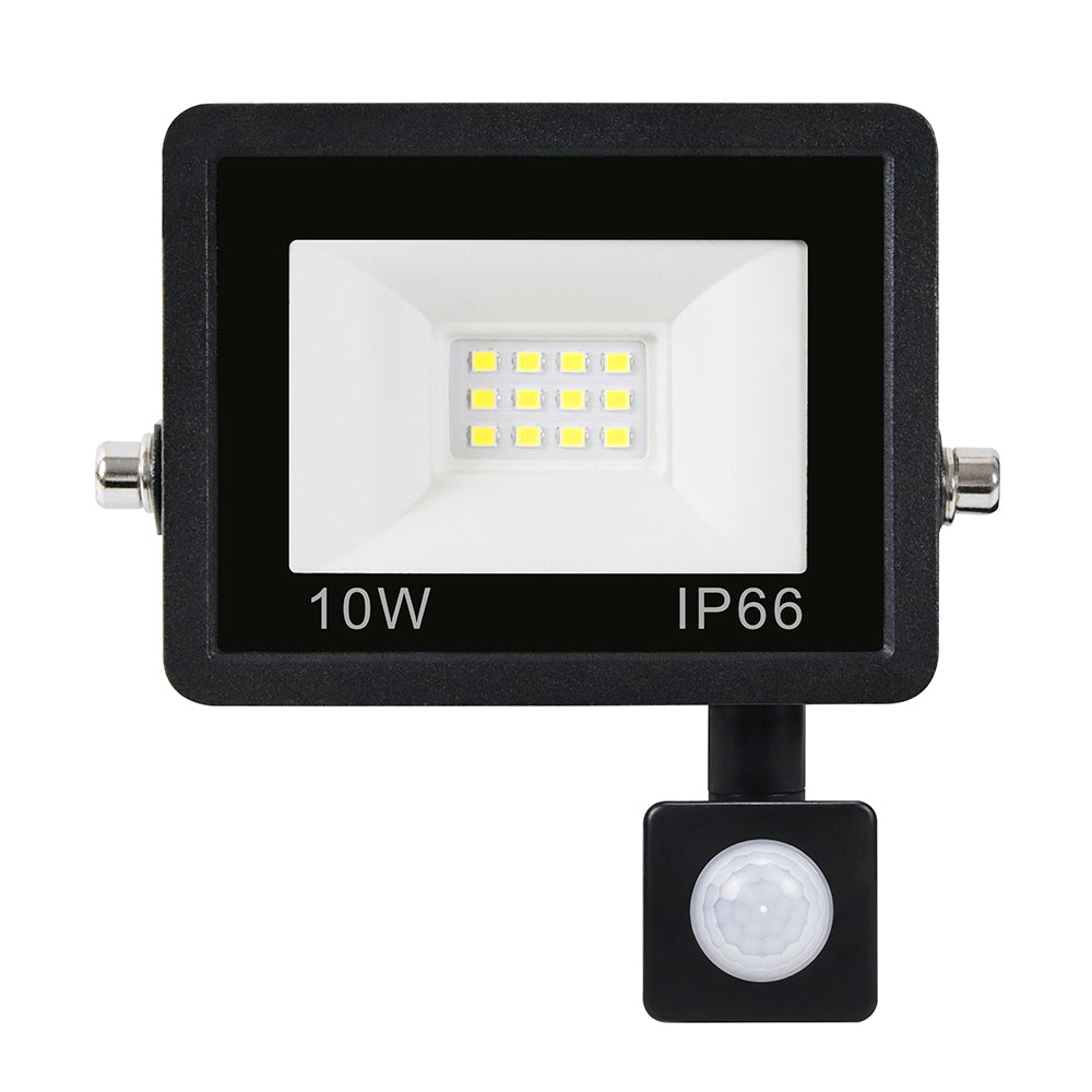 10W 12 LED Motion Induction Floodlight High Brightness Style B IP66 Waterproof Outdoor Lighting [PIR Sensor]