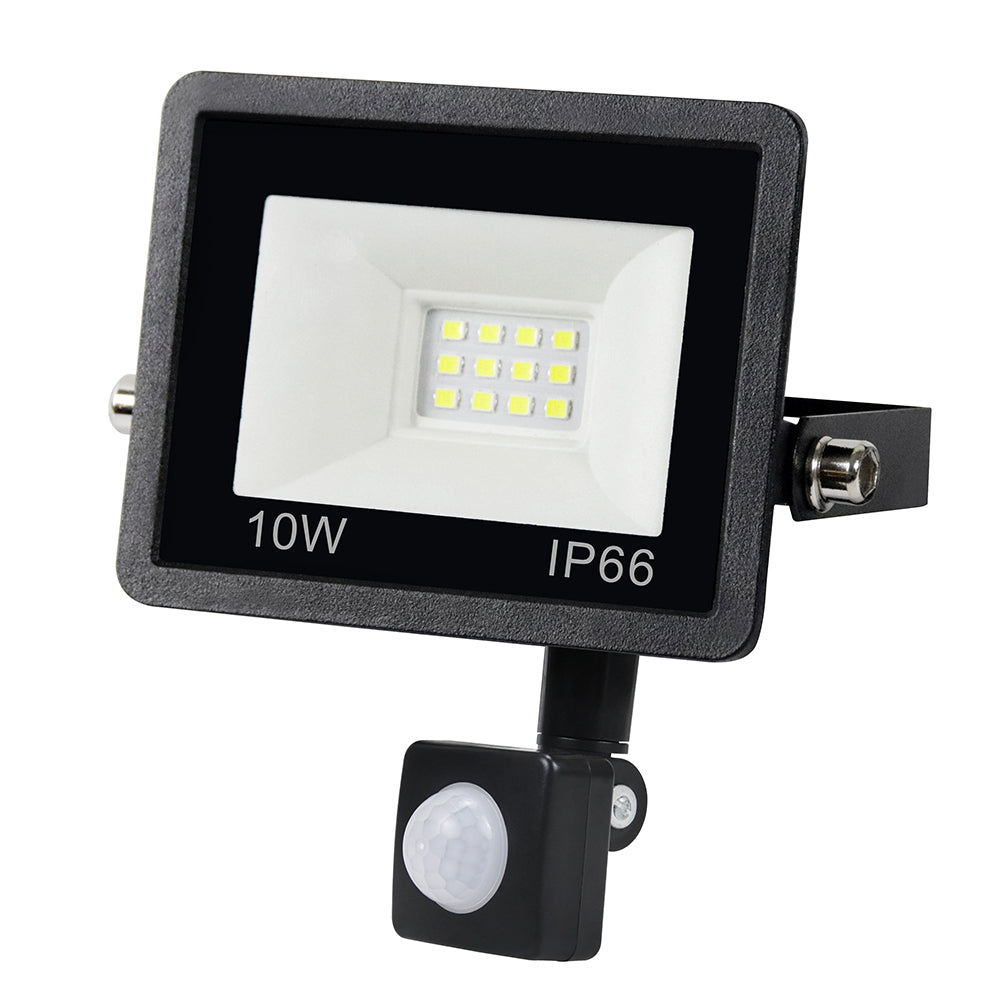 10W 12 LED Motion Induction Floodlight High Brightness Style B IP66 Waterproof Outdoor Lighting [PIR Sensor]