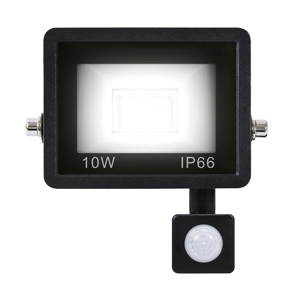 10W 12 LED Motion Induction Floodlight High Brightness Style B IP66 Waterproof Outdoor Lighting [PIR Sensor]