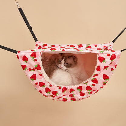 TG210700229 Cat Cage Hammock Hanging Soft Dual-layer Pet Bed Pet Hammock for Kitten Ferret Puppy Cat and Small Pet