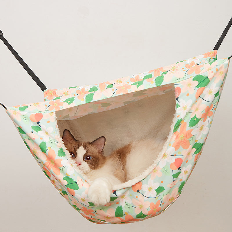 TG210700229 Cat Cage Hammock Hanging Soft Dual-layer Pet Bed Pet Hammock for Kitten Ferret Puppy Cat and Small Pet