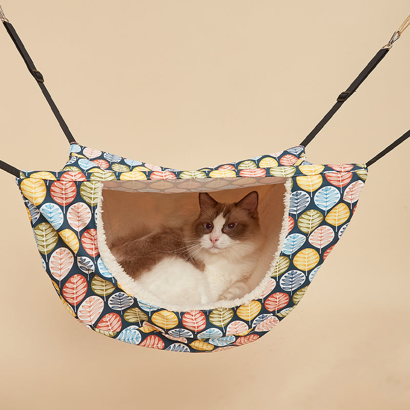 TG210700229 Cat Cage Hammock Hanging Soft Dual-layer Pet Bed Pet Hammock for Kitten Ferret Puppy Cat and Small Pet