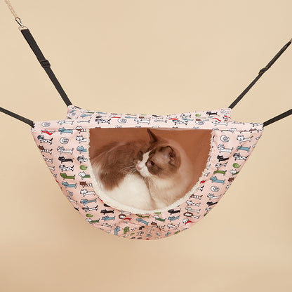 TG210700229 Cat Cage Hammock Hanging Soft Dual-layer Pet Bed Pet Hammock for Kitten Ferret Puppy Cat and Small Pet