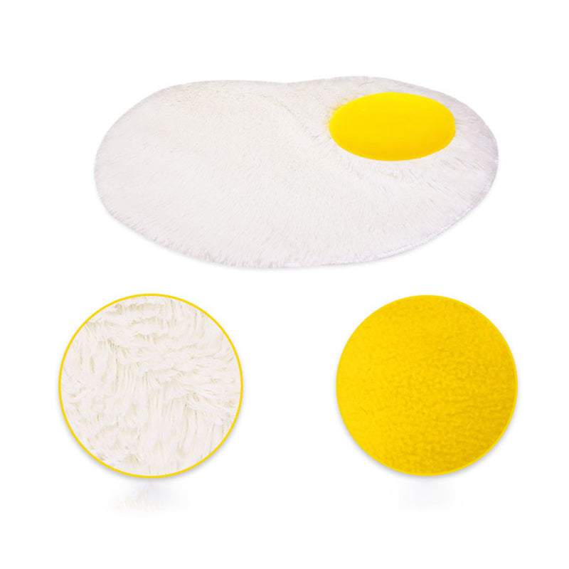 TG-PB0101 Funny Fried Egg Design Soft Plush Pet Mat Warm Dog Cat Rest Sleeping Pad