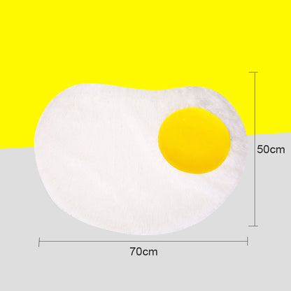 TG-PB0101 Funny Fried Egg Design Soft Plush Pet Mat Warm Dog Cat Rest Sleeping Pad