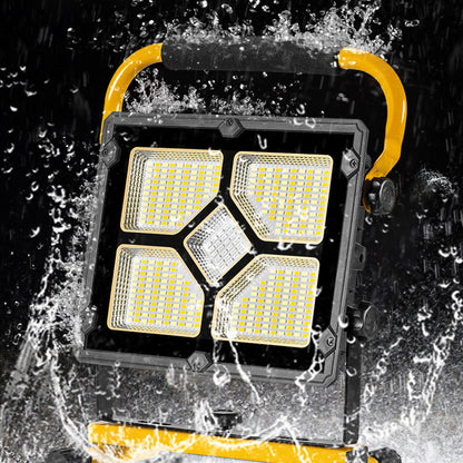 W877-3 Multifunctional 3600mAh Solar LED Light High Power Solar Light Power Bank Portable Searchlight Waterproof Emergency Light Support 360-Degree Rotating 180-Degree Adjustable