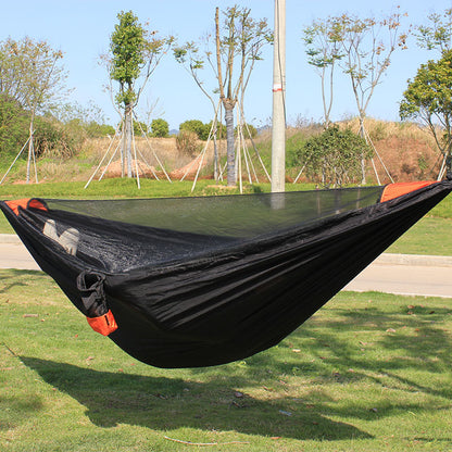 YELANGEZU WZ-112 280x140cm Single / Double Person Outdoor Hammock Ultra-light Camping Hanging Swing Bed with Zipper Mosquito Net