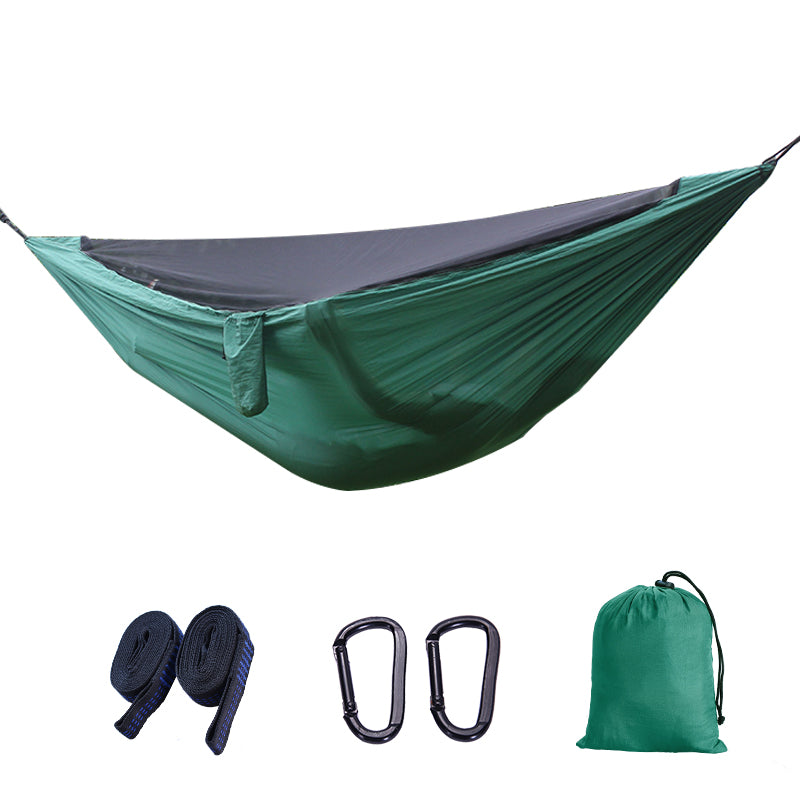 YELANGEZU WZ-112 280x140cm Single / Double Person Outdoor Hammock Ultra-light Camping Hanging Swing Bed with Zipper Mosquito Net