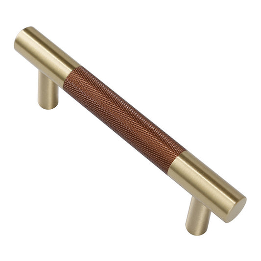 T2933 Gold Cabinet Handles Brass Drawer Pulls Kitchen Home Furniture Handles Grips Replacement (64mm Hole Distance, 92mm Length)