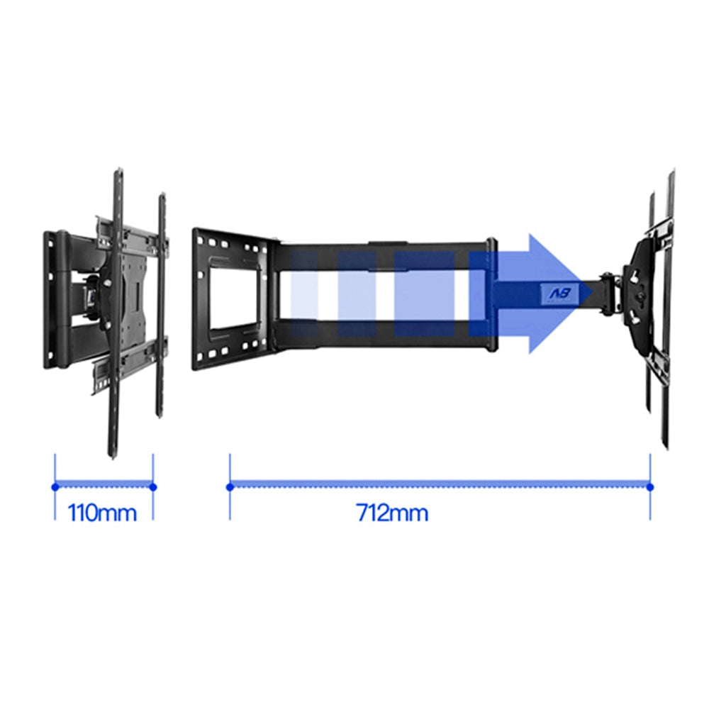 NORTH BAYOU SP2 40-70 inch LCD Television Wall Mount Bracket Adjustable Large Screen TV Holder