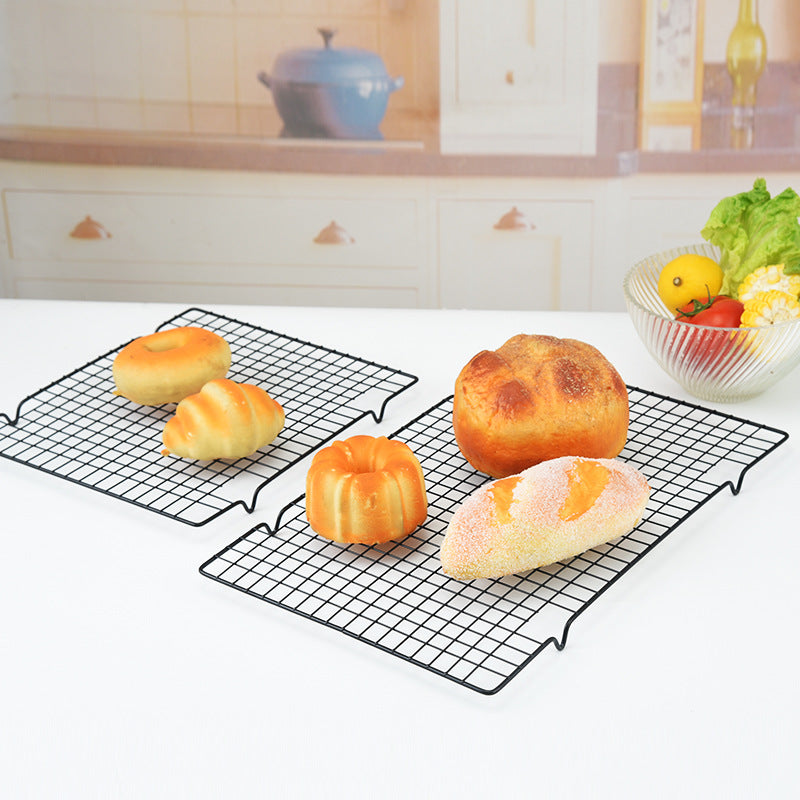 Large Size/40.5*25.5cm Square Cake Cooling Rack Carbon Steel Wire Rack for Cooking/Roasting/Grilling