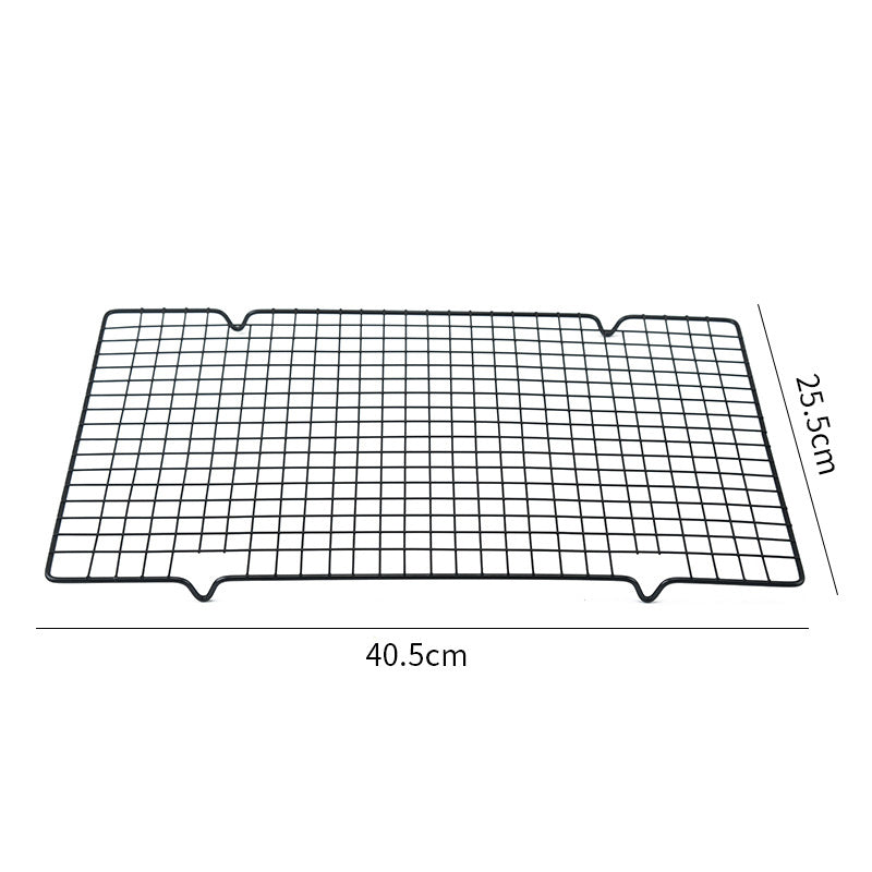 Large Size/40.5*25.5cm Square Cake Cooling Rack Carbon Steel Wire Rack for Cooking/Roasting/Grilling