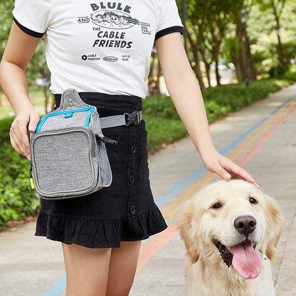 QS-096 Dog Treat Pouch Portable Pet Training Bag Multifunction Shoulder Wasit Bag for Food Snack