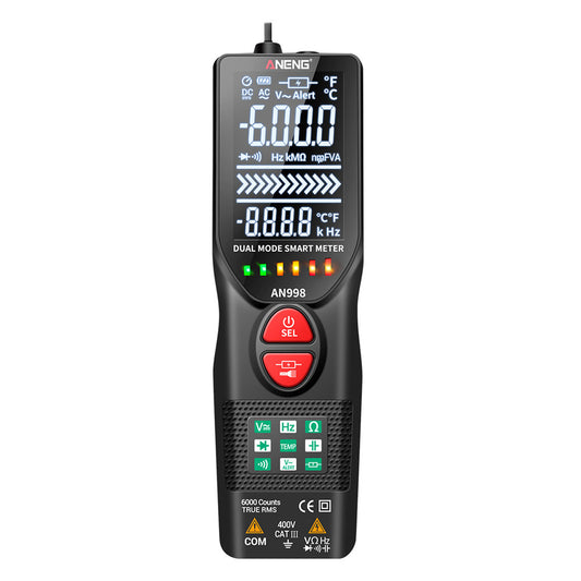 ANENG AN998  Digital Multimeter 6000 Counts Auto Range AC/DC Voltmeter OHM HZ Temperature Tester