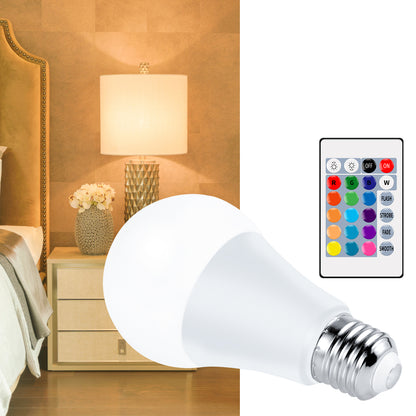 5W E27 RGB LED Bulb Light Remote Control Colorful Changing Home Decorative Atmosphere Lamp