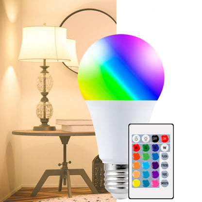 10W E27 RGB LED Bulb Light Remote Control Colorful Changing Atmosphere Lamp for Home Party