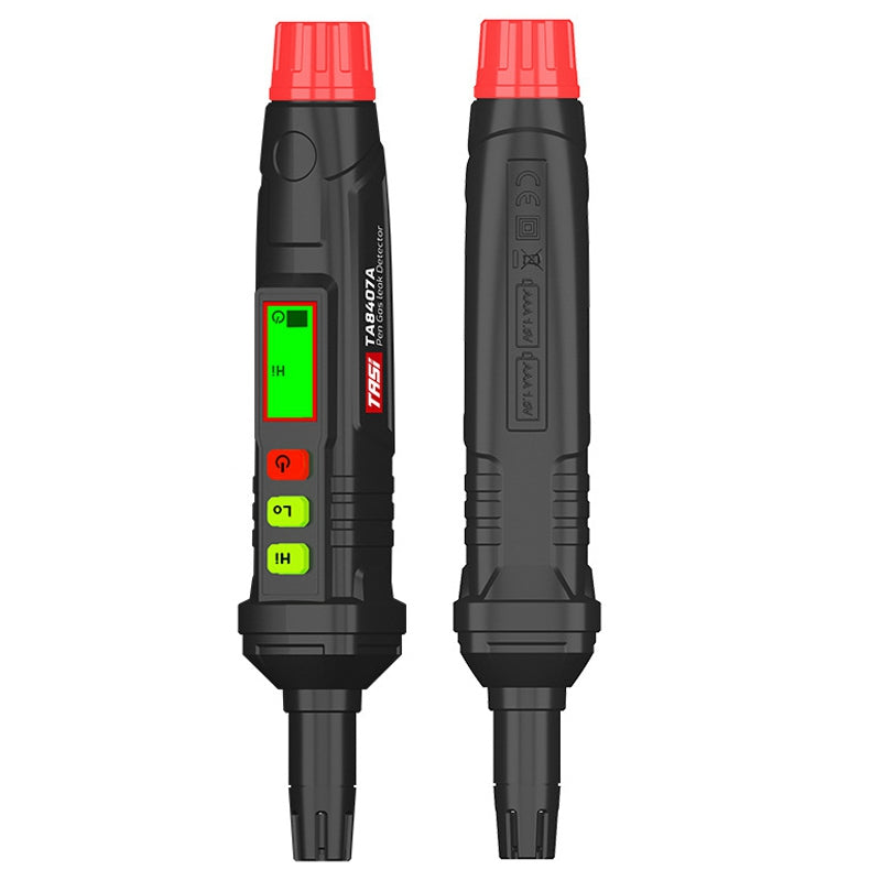 TASI TA8407A Gas Detector Handheld Pen Style Gas Detector Combustible Natural Gas Flammable Alarm Highly Sensitive Sensor