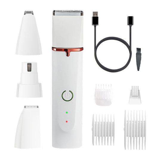 HD2050 4 in 1 Pet Electric Hair Trimmer with 4 Blades Grooming Clipper Nail Grinder Tool Kit