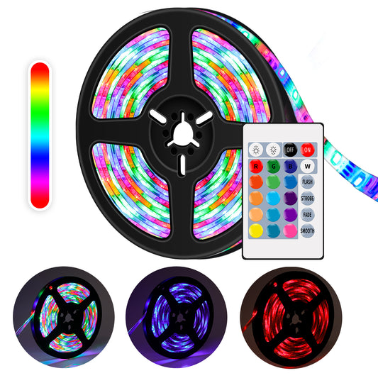 5V 4m Waterproof RGB Color Charing LED Light String USB Powered Remote Control Lamp Strip