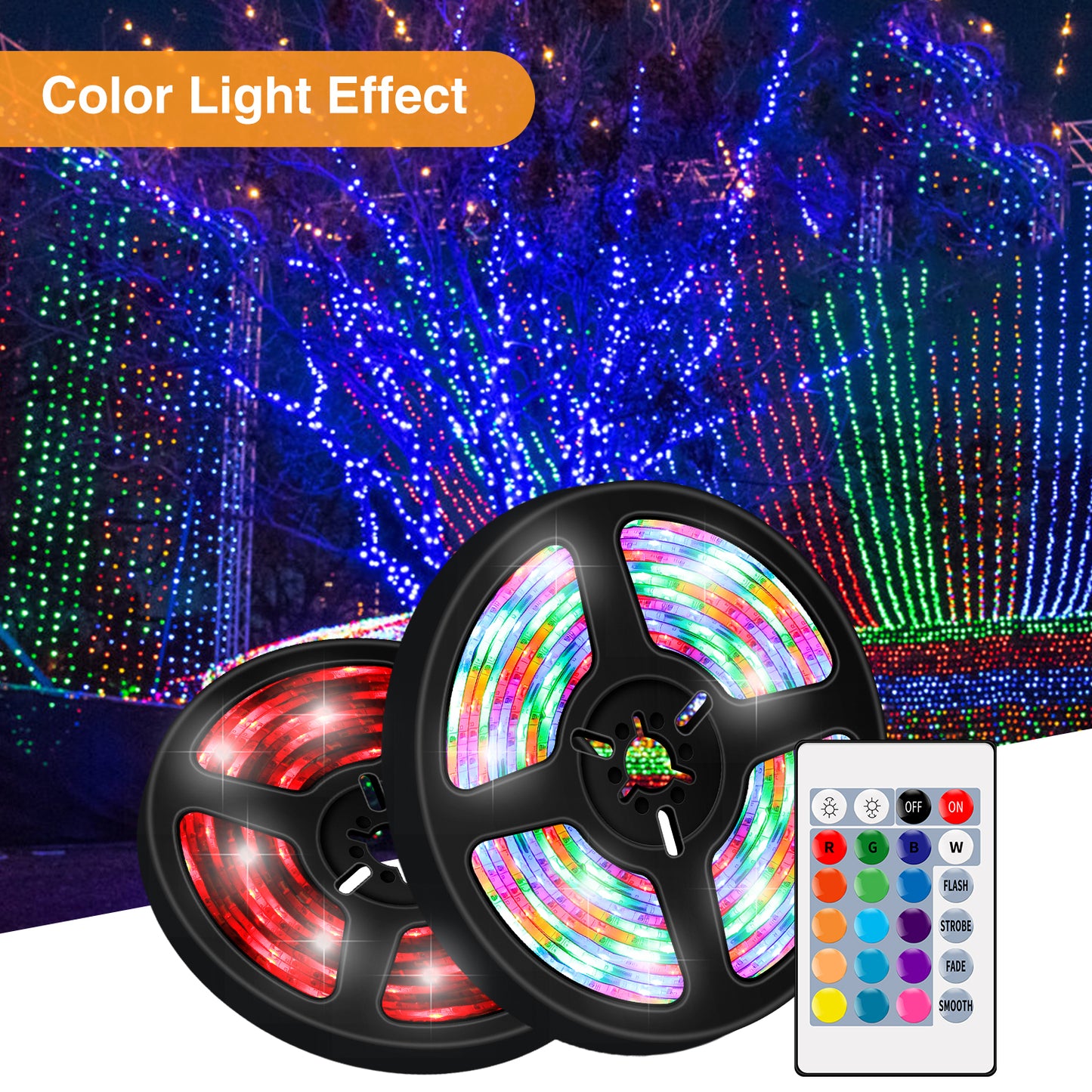 5V 4m Waterproof RGB Color Charing LED Light String USB Powered Remote Control Lamp Strip