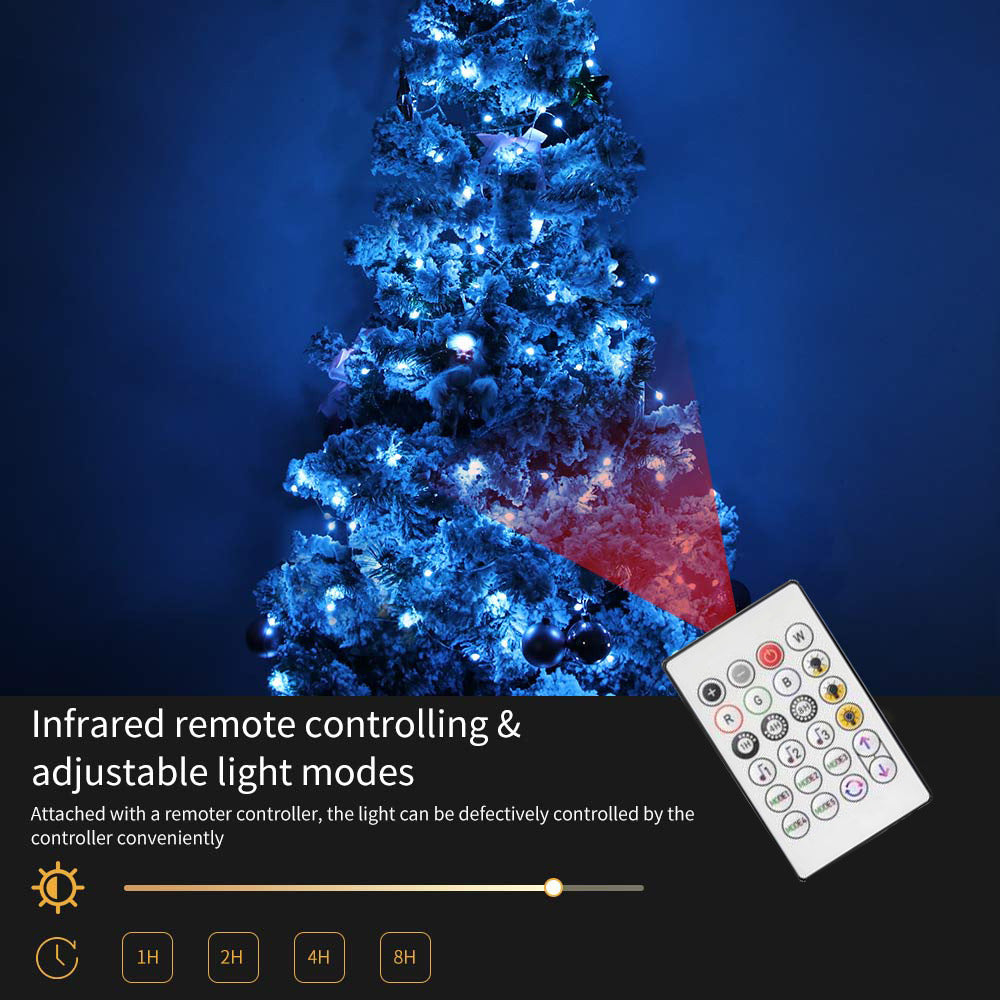 YJSL-I 20m 132 LED Tuya WiFi Bluetooth Remote Voice Control Light String RGB Music Sync Fairy Light Smart Home Decor