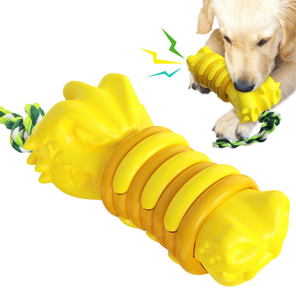 GYL-01 Dog Chew Toy Puppy Teething Chew Tool Pet Dog Vocal Sound Chew Toy with Rope for Training and Cleaning Teeth (BPA-free, FDA Certified)