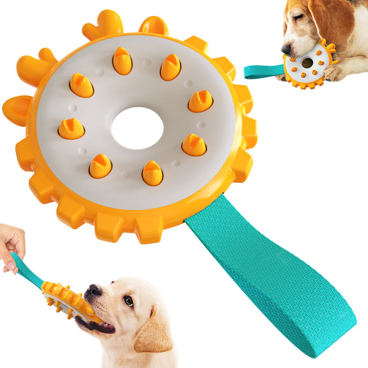 YH-01 Round Ring Shape Pet Dog Teeth Cleaning Chewing Bite Toy Playing Catch Interactive Toy