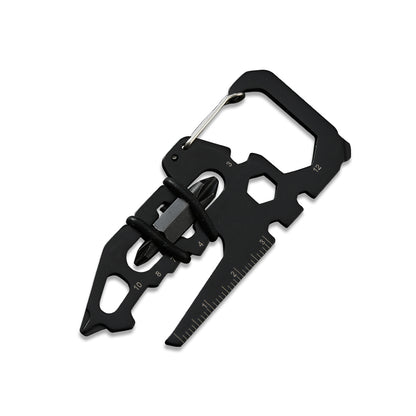 XI-25 Portable Carabiner Stainless Steel Credit Card Multi-tool EDC Survival Gear