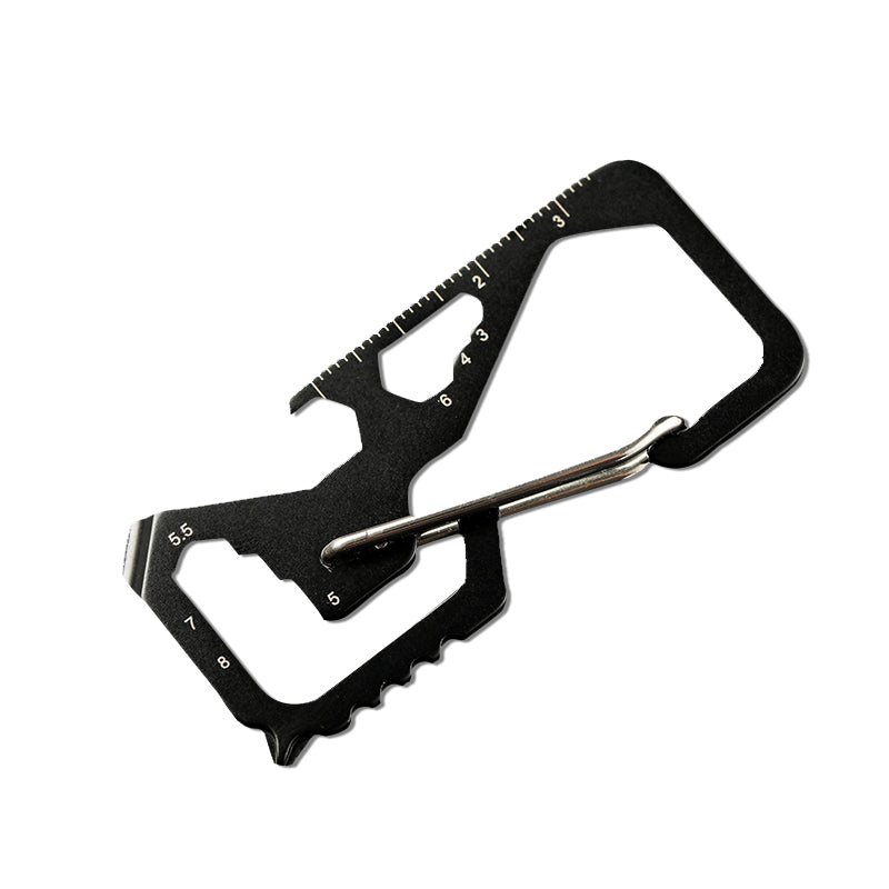 XI-G7 Multifunction Carabiner Stainless Steel Credit Card Multi-tool EDC Survival Gear