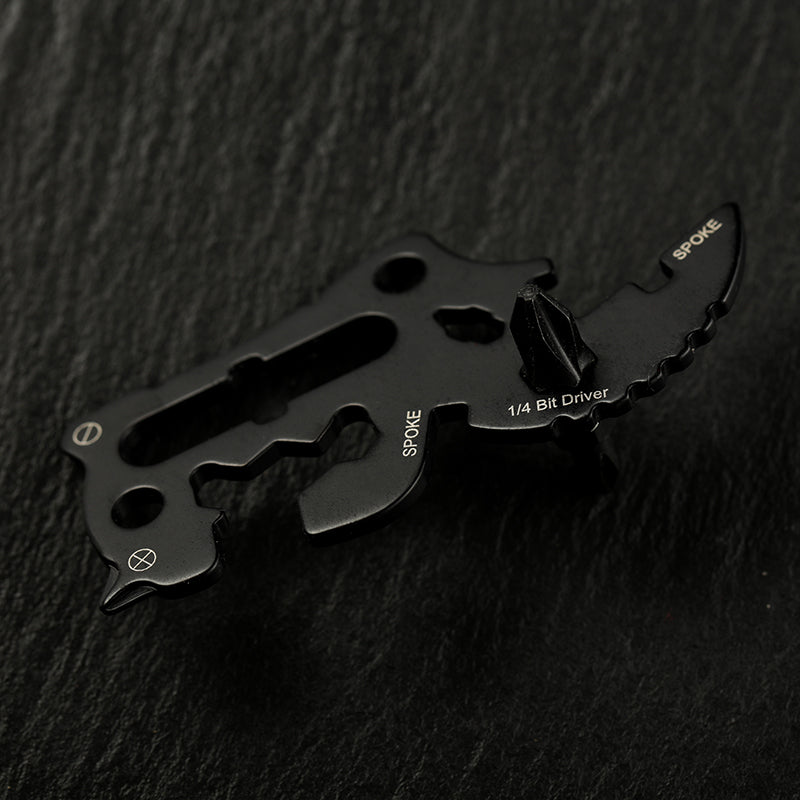 XI-G8 14 in 1 Tool Card Rhino Shape Stainless Steel Multi-tool EDC Survival Gear