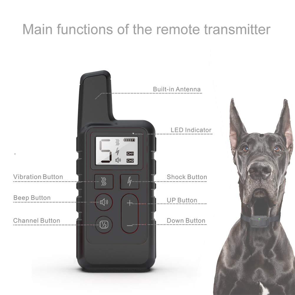 500m Remote Control Pet Dog Bark Collar Electronic Vibration Bark Shock Collar