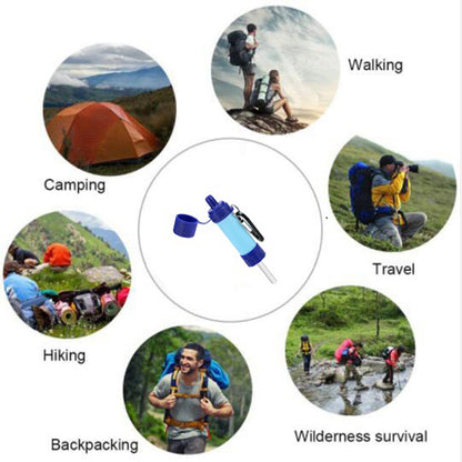 K8612M Outdoor Survival Water Purifier BPA Free Water Filter Straw Filtration System (FDA Certificated)