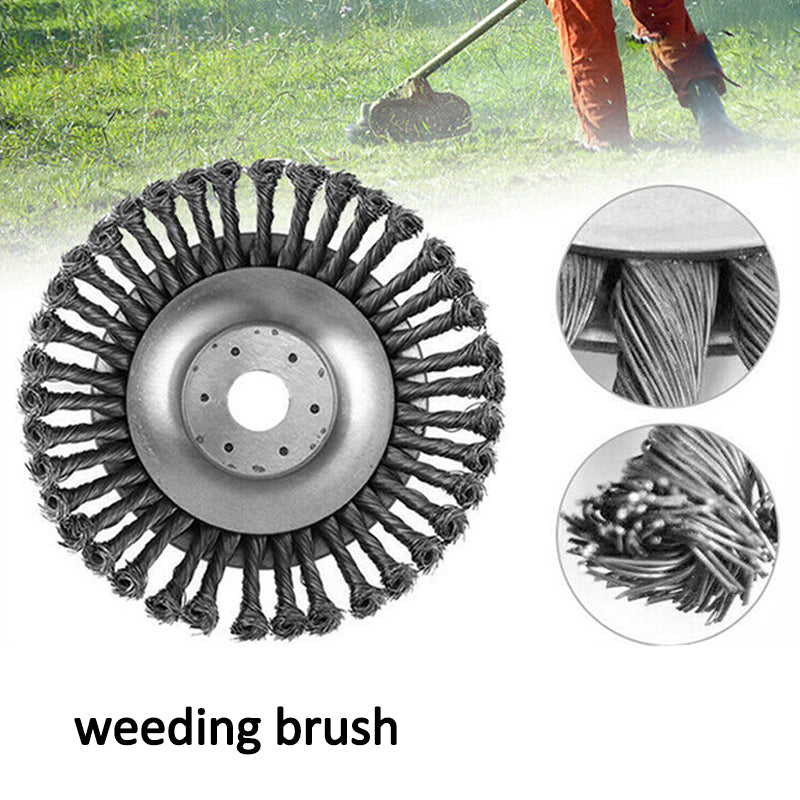 PR8-06 6 Inch 150mm Steel Wire Wheel Garden Weed Brush Lawn Mower Grass Trimmer Brush Cutter Tool