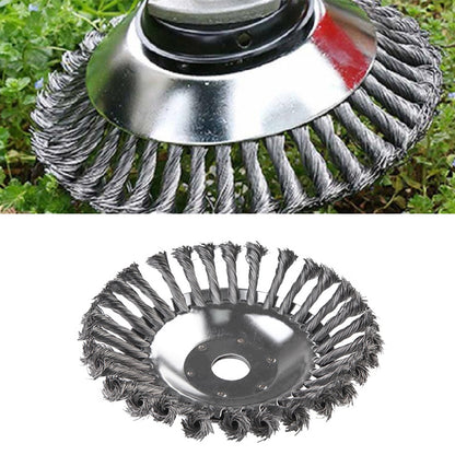 PR8-06 6 Inch 150mm Steel Wire Wheel Garden Weed Brush Lawn Mower Grass Trimmer Brush Cutter Tool